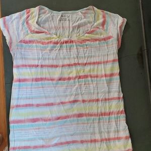 Motherhood nursing shirt, small striped